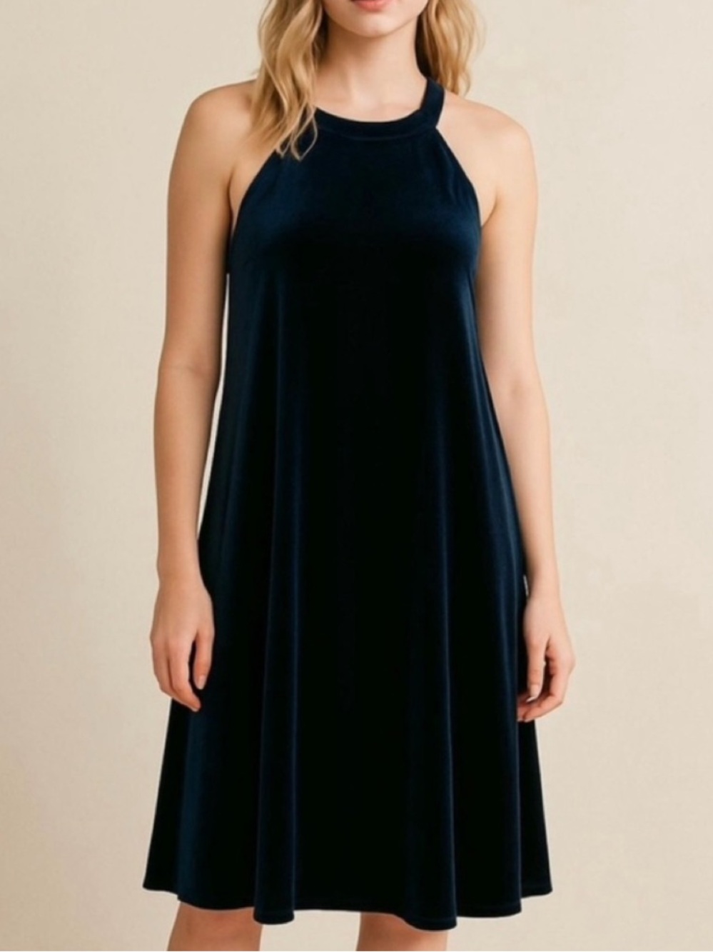 🆕 BETSEY JOHNSON Velvet Halter Mini Dress